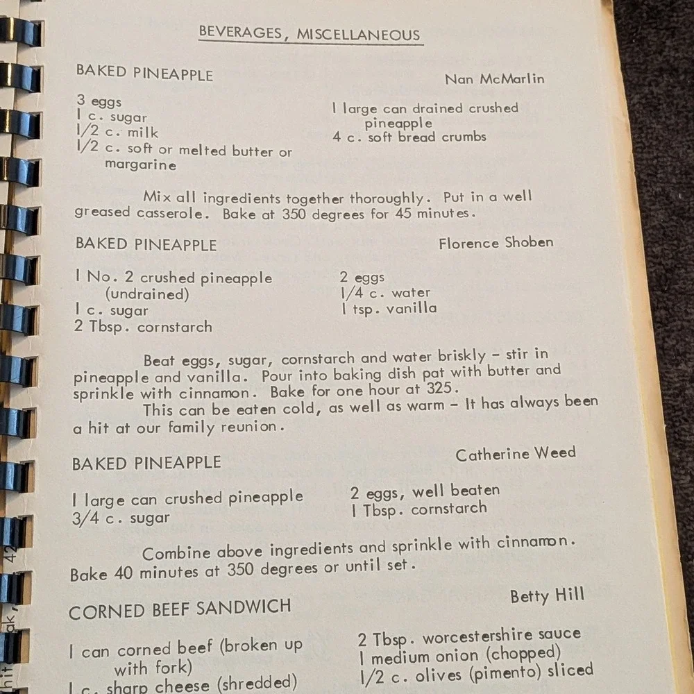 VTG 1975 Our Daily‎ Bread Church Cookbook Sampsons Mills PA Lamplighters Class